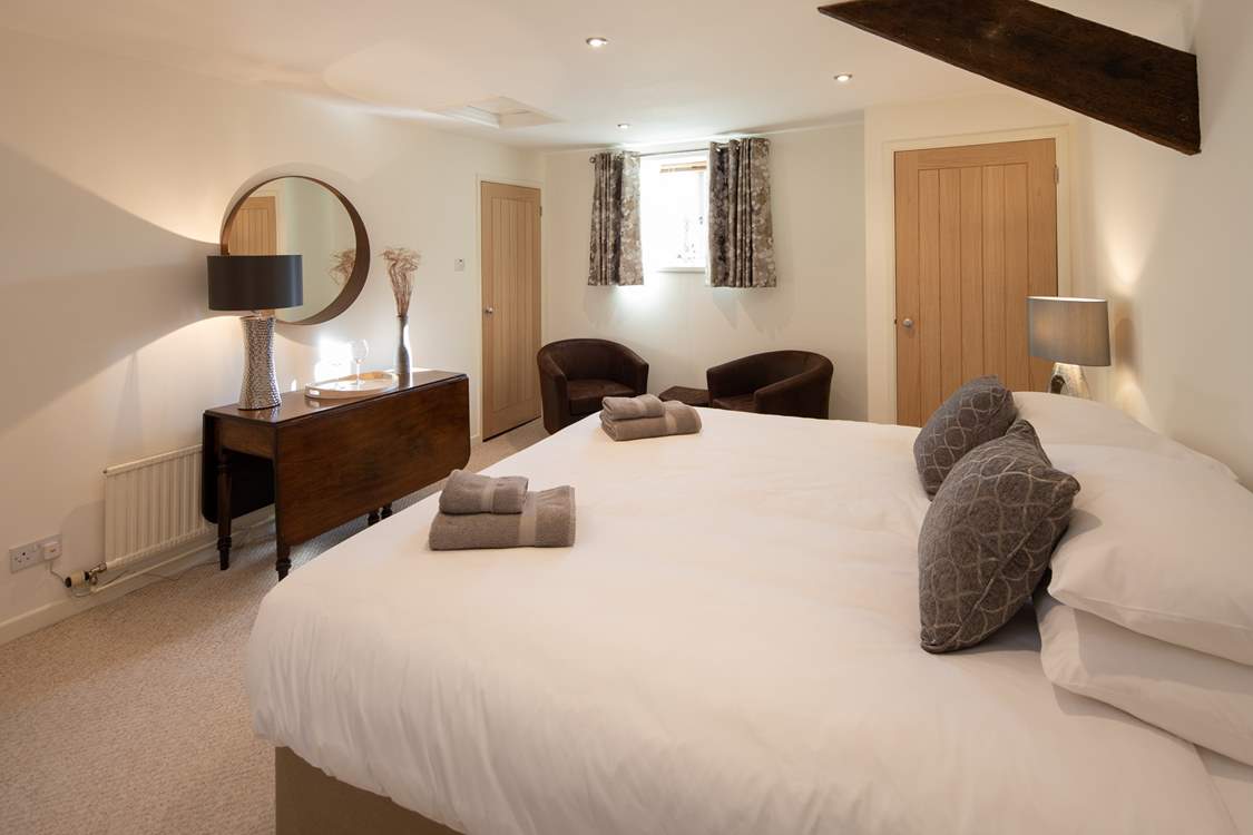 The main bedroom is super spacious and inviting, especially after a long and tiring day.