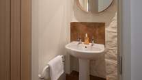 The ground floor cloakroom.