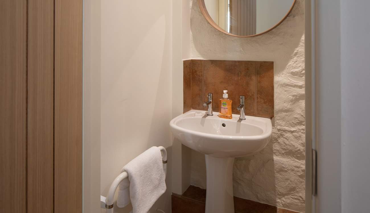 The ground floor cloakroom.