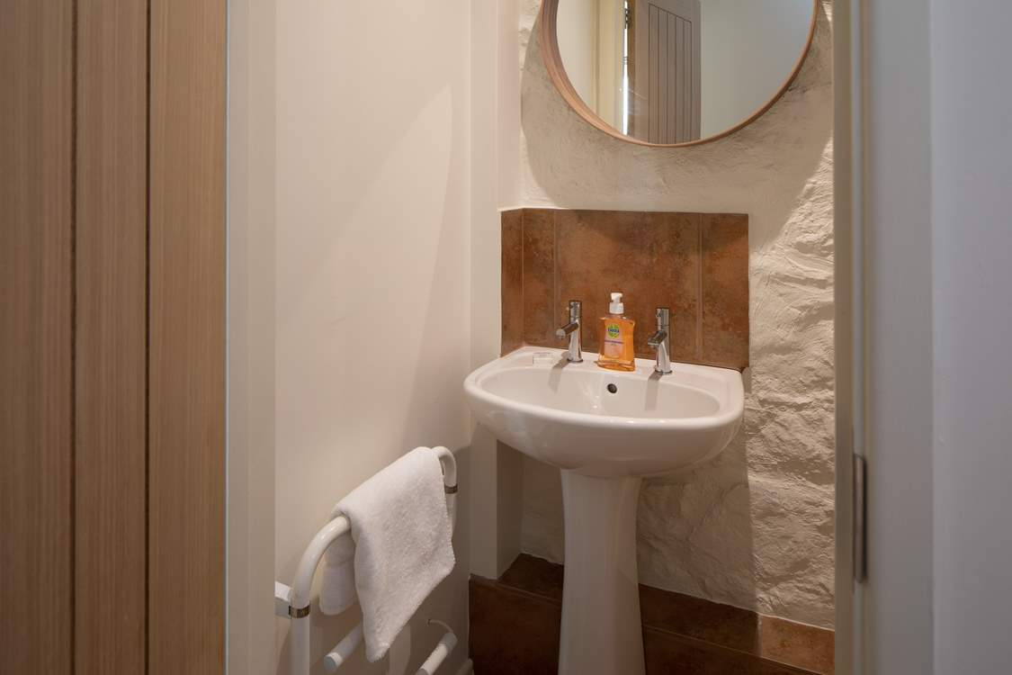 The ground floor cloakroom.