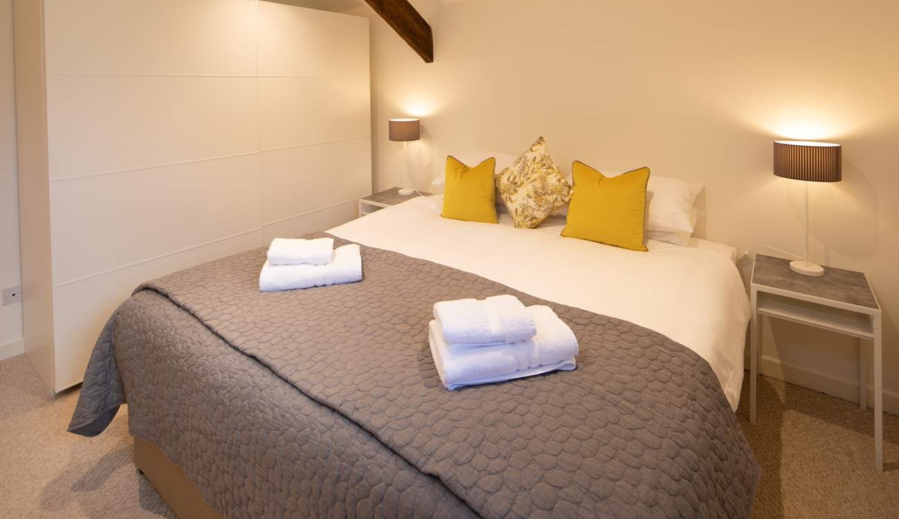 Bedroom 3 is beautifully furnished. This super-king double bed can also be made up as two singles.