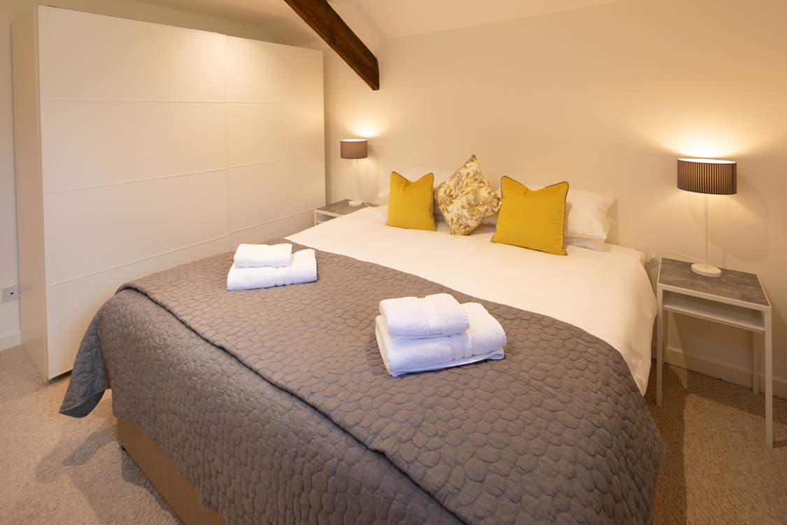 Bedroom 3 is beautifully furnished. This super-king double bed can also be made up as two singles.