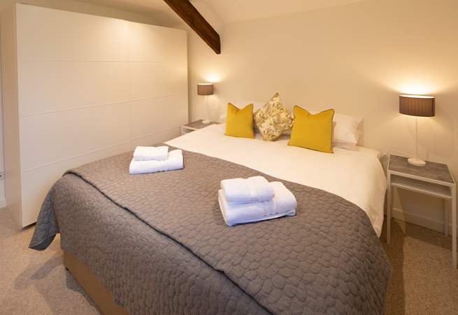 Bedroom 3 is beautifully furnished. This super-king double bed can also be made up as two singles.
