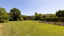 The garden offers a fabulous space for the younger members of the group to let off some steam.