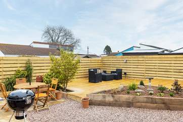 Your fully enclosed patio provides the perfect environment for the little ones to blow off steam.