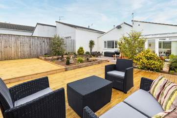 The perfect little sun-trap. A great space for lazing back and topping up the tan.