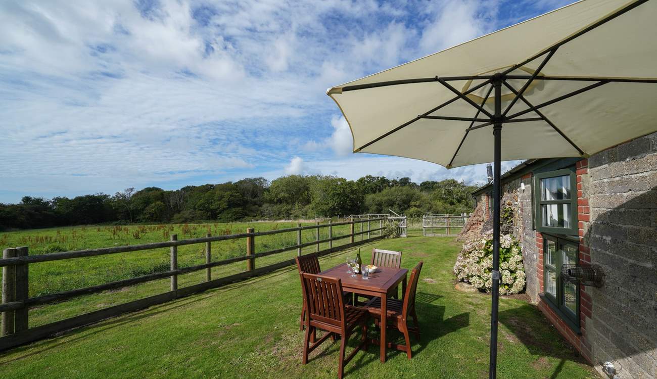 The private garden is enclosed, ideal for children and dogs.