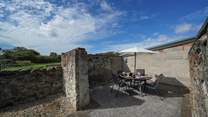 There is additional seating at the side of The Cattle Byre.