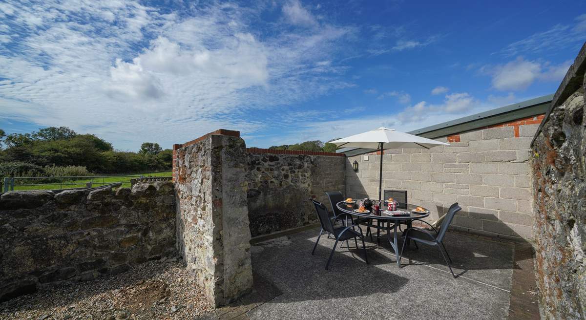 There is additional seating at the side of The Cattle Byre.