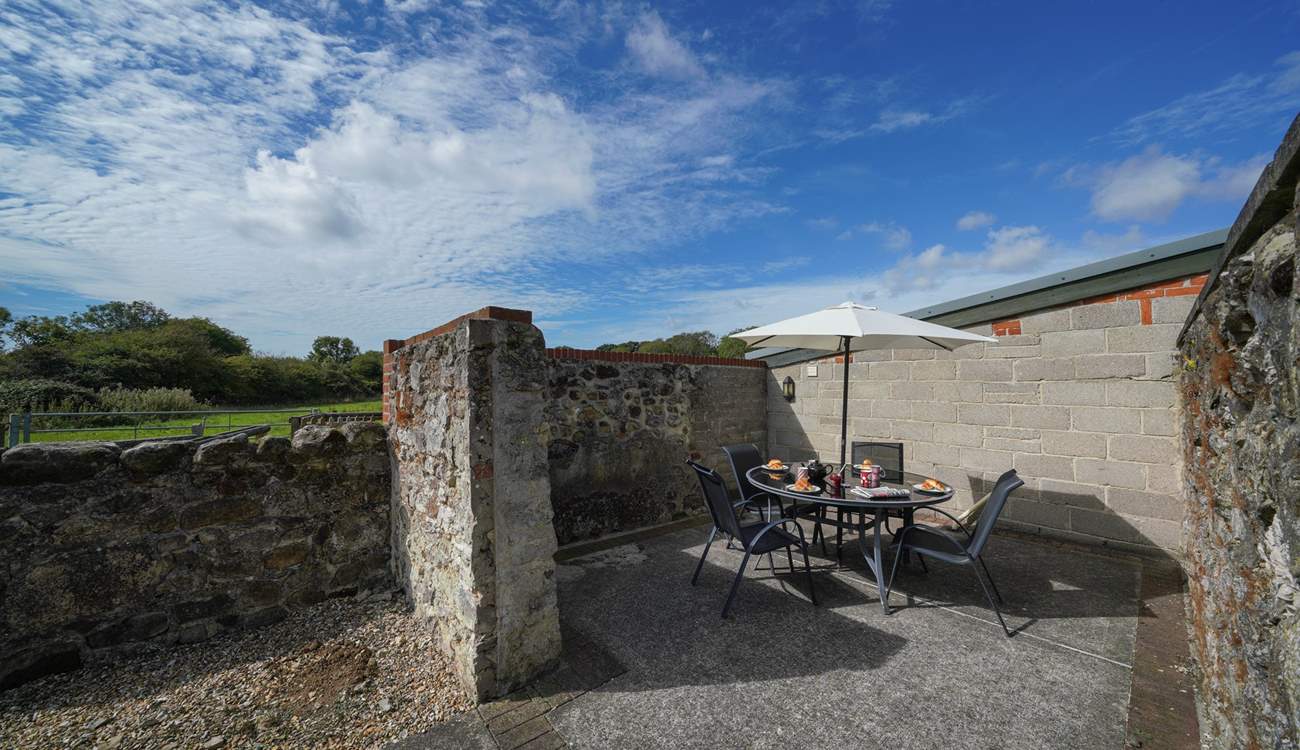 There is additional seating at the side of The Cattle Byre.