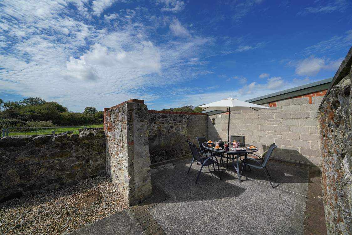 There is additional seating at the side of The Cattle Byre.
