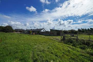 The barns are located on a secluded peaceful setting.