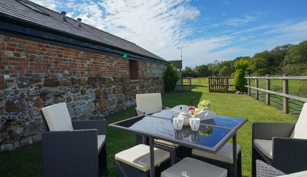 Enjoy your morning breakfast surrounded by the wonderful nature in the grounds. 