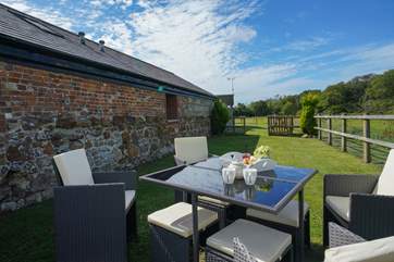 Enjoy your morning breakfast surrounded by the wonderful nature in the grounds.