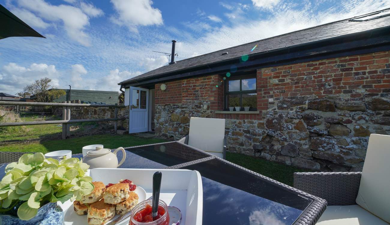 Plan your days ahead while relaxing in the garden. 