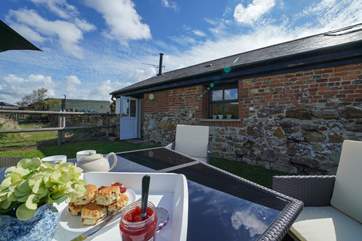Plan your days ahead while relaxing in the garden.