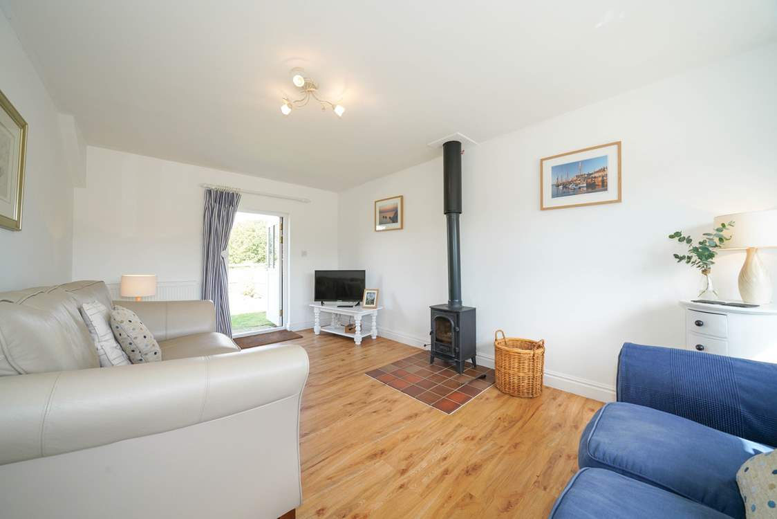 Spend evenings in on those cooler evenings, with the wood-burning stove crackling away.