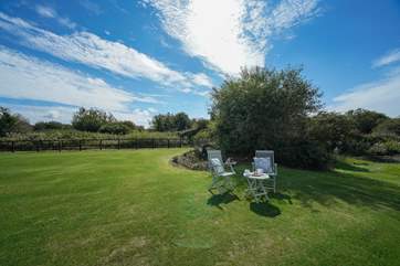 There is a communal green at the front of the barns, perfect to relax or the younger ones to enjoy.