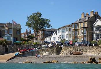Seaview bay offers calm, shallow waters ideal for swimming.