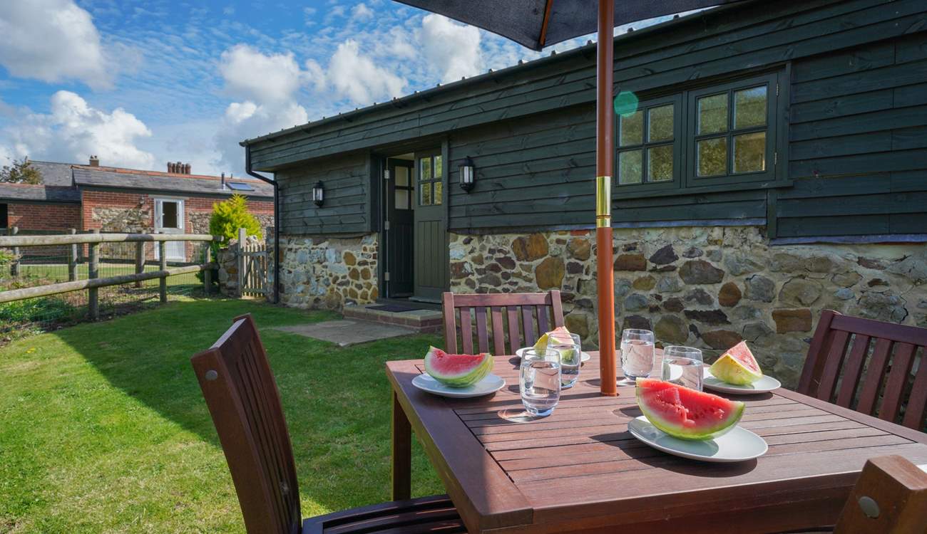 On the dry days, enjoy sitting out with the sun's rays shining down on you!