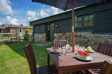 On the dry days, enjoy sitting out with the sun's rays shining down on you!