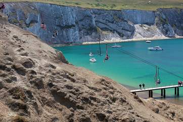 Explore the Needles on the west side of the Island.