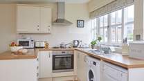 Enjoy cooking with views across the grounds. 