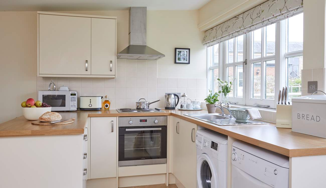 Enjoy cooking with views across the grounds. 