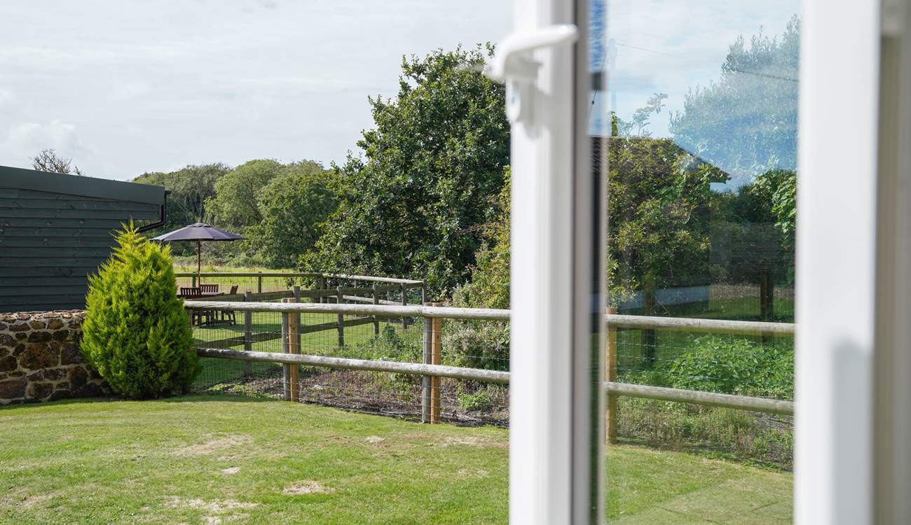 Wake up to the beautiful countryside views.