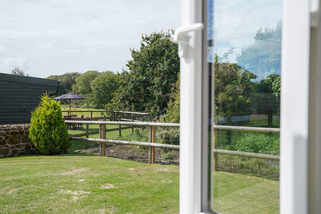 Wake up to the beautiful countryside views.