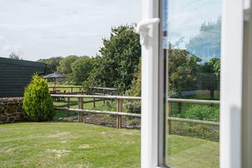Wake up to the beautiful countryside views.