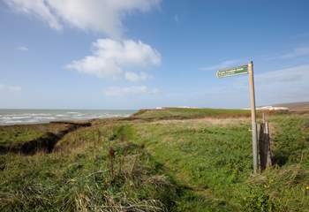 Take a short drive to many walking spots, across the cliffs along Brook, which also leads down to Compton Beach.