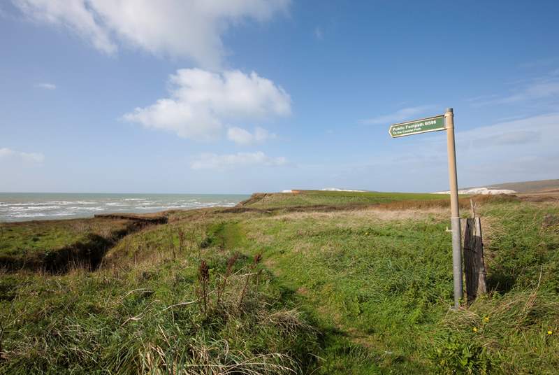 Take a short drive to many walking spots, across the cliffs along Brook, which also leads down to Compton Beach.
