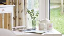 Relax with your morning tea while planning the days activities.