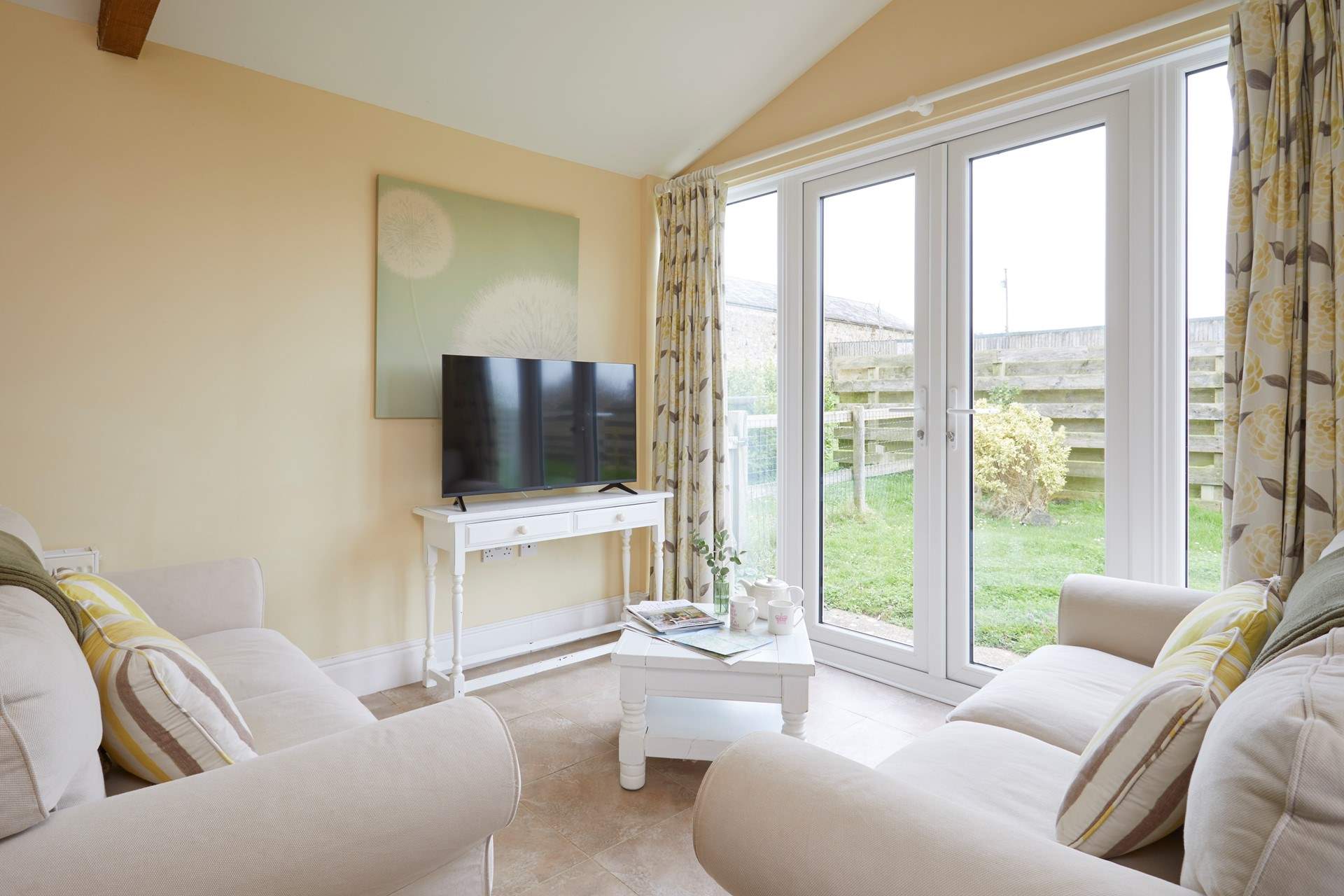 Open up the patio doors and let in the morning breeze.