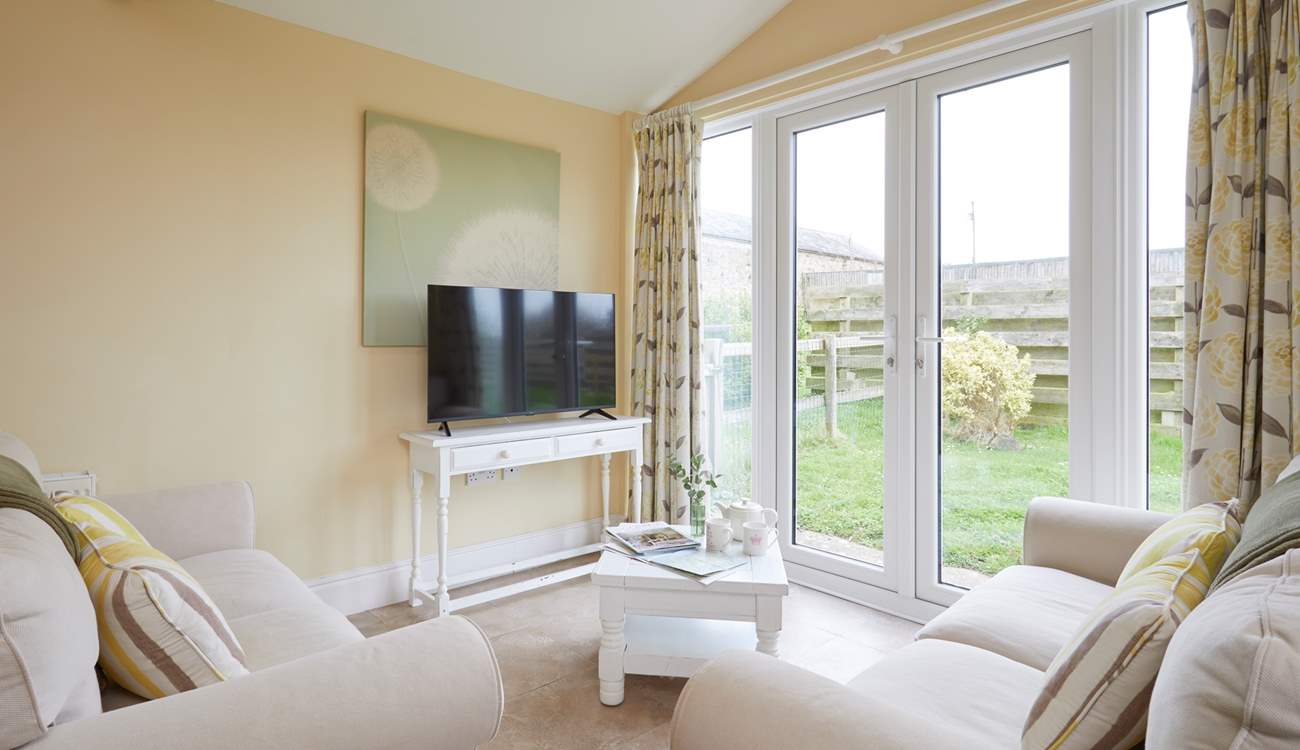 Open up the patio doors and let in the morning breeze.