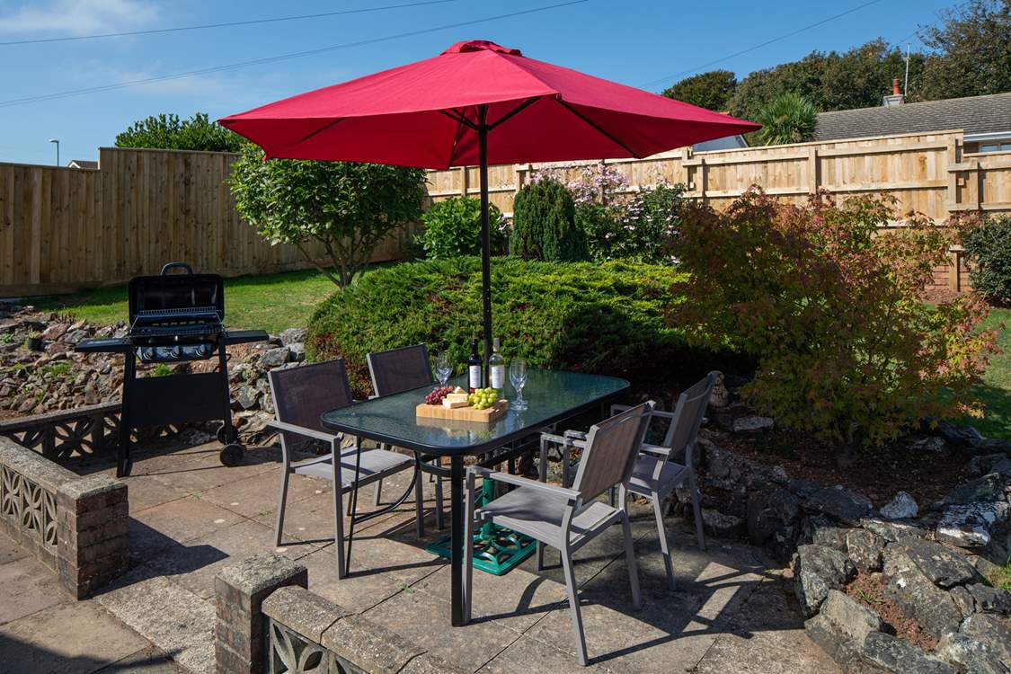 A lovely outside space to enjoy a barbecue in the sun.