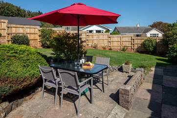 A lovely outside space to enjoy the sun and sea air.