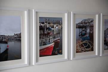 Local Brixham art throughout.