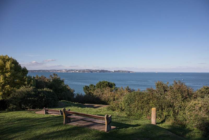 A short walk from your doorstep will find you at Battery Gardens and these fabulous views out to sea.