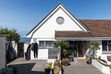 This is the entrance to The Beach House.