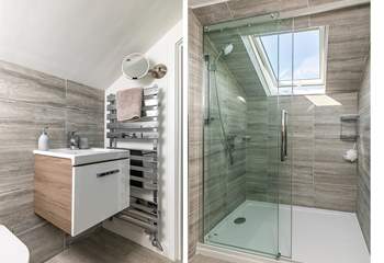 The en suite shower-room which can be shared with bedrooms 3 and 4. 