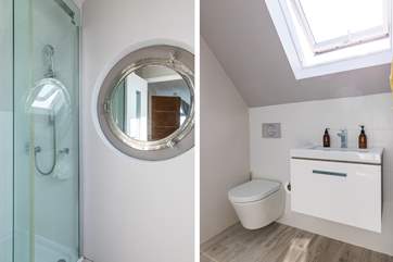 The elegant en suite shower-room.