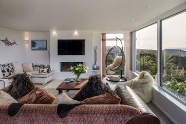 The gorgeous living room.