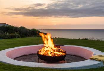 Make sure you bring some marshmallows to toast around the fire-pit. 