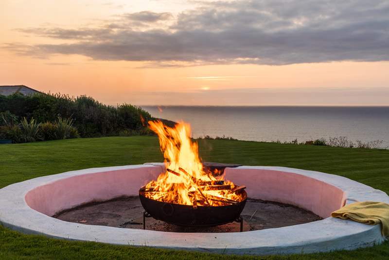 Make sure you bring some marshmallows to toast around the fire-pit. 