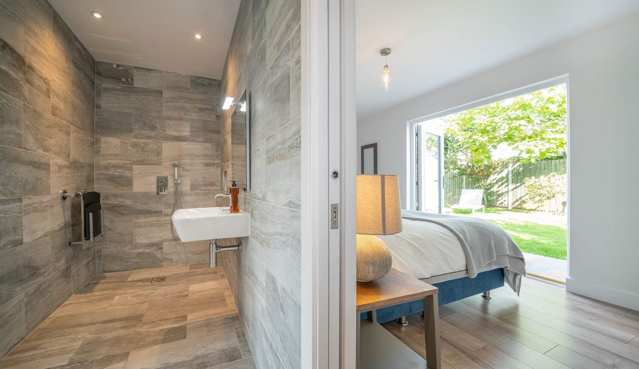 The ground floor double bedroom links to the dual access wet-room and shared with the twin bedroom. 