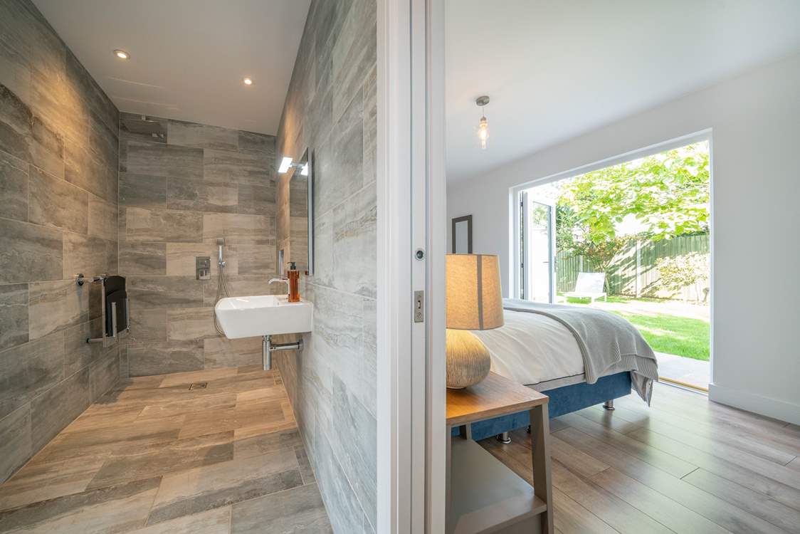 The ground floor double bedroom links to the Jack and Jill wet-room and shared with the twin bedroom.