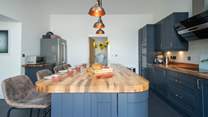 If you enjoy cooking, the kitchen is well-equipped for all your holiday recipe ideas!