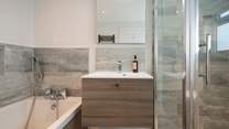 The first floor family bathroom. 